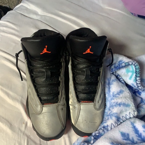 Reflective grey Retro 13s - Picture 3 of 6